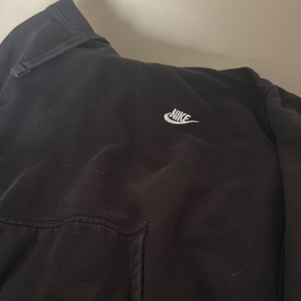 Nike Black Bomber Jacket with Varsity Style